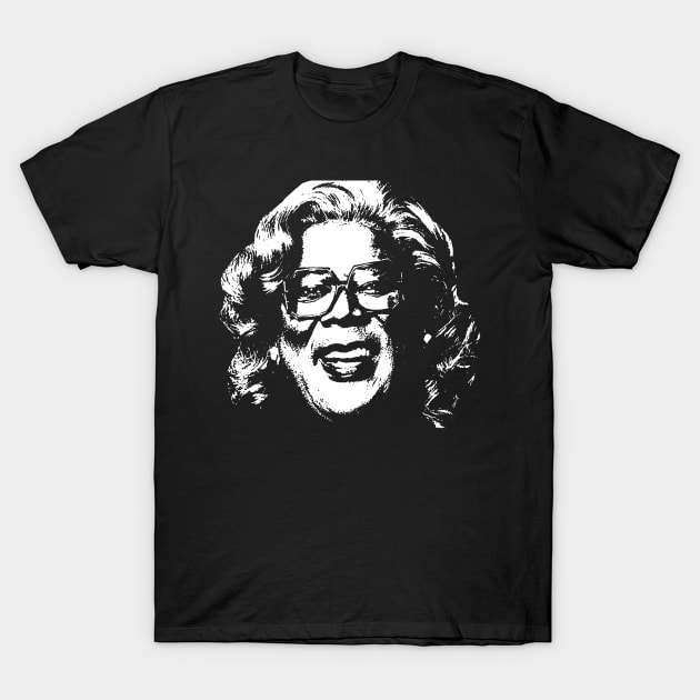 Madea White Stencil T-Shirt by Tentacle Castle